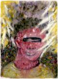 Gustav Kluge, Der Unberührbare, 2002, aquarelle sur papier, 75,5 x 55 cm 