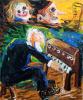 Picture - The baron James Ensor at the clavichord
