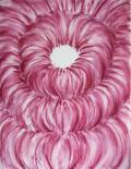 Mâkhi Xenakis, Pastel rose au grand vide 1, 2011, pastel sur calque 70 x 50 cm