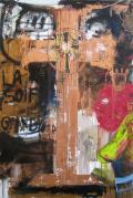 Croix IV, 2015, huile sur toile, 210x140 cm courtesy Galerie Polad-Hardouin