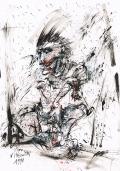Stani Nitkowski, Sans titre, 1990, encre sur papier, 30 x 21 cm