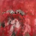 La Peur, 2011, huile sur toile, 200 x 200 cm