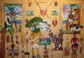 Andrew Gilbert, Voodoo, 2012, technique mixte sur papier, 70 x 100 cm. Crédit photo Patrice Bouvier