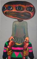 Raphaëlle Ricol, Petite sur... , 2009, acrylique sur toile, 195 x 130 cm
