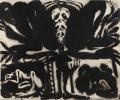 Helmut Rieger_Eros et la Mort : La naissance du monde_1989_encre de Chine et acrylique sur papier trasparent_114 x 134 cm