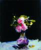 Picture - Bouquet of three roseswith leaves in the ewer