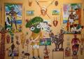 Picture - The Holy Brocoli at home cleaning his collection of Tribal Art